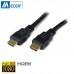 Câble HDMI 1m avec connecteurs plaqués or